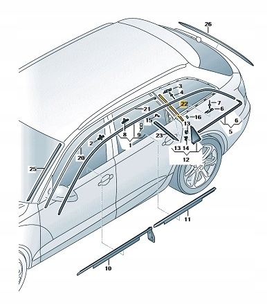 фото №1, A6 rs6 молдинг стойка накладка защита 4g9853778