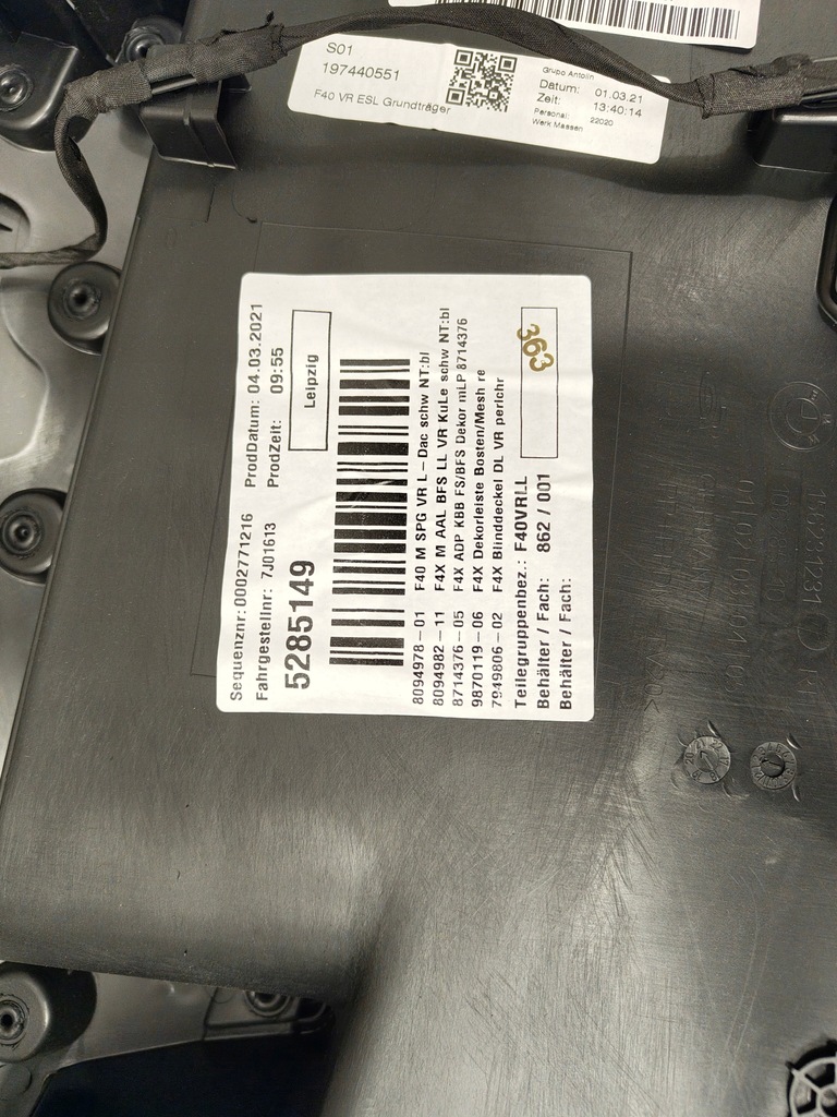 фото №12, Bmw f40 обивка сиденья заднее сиденье обшивки alcantara m-pakiet