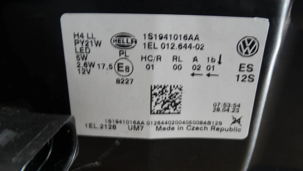 фото №6, Лампа правий перед 1s1941016aa vw up lift