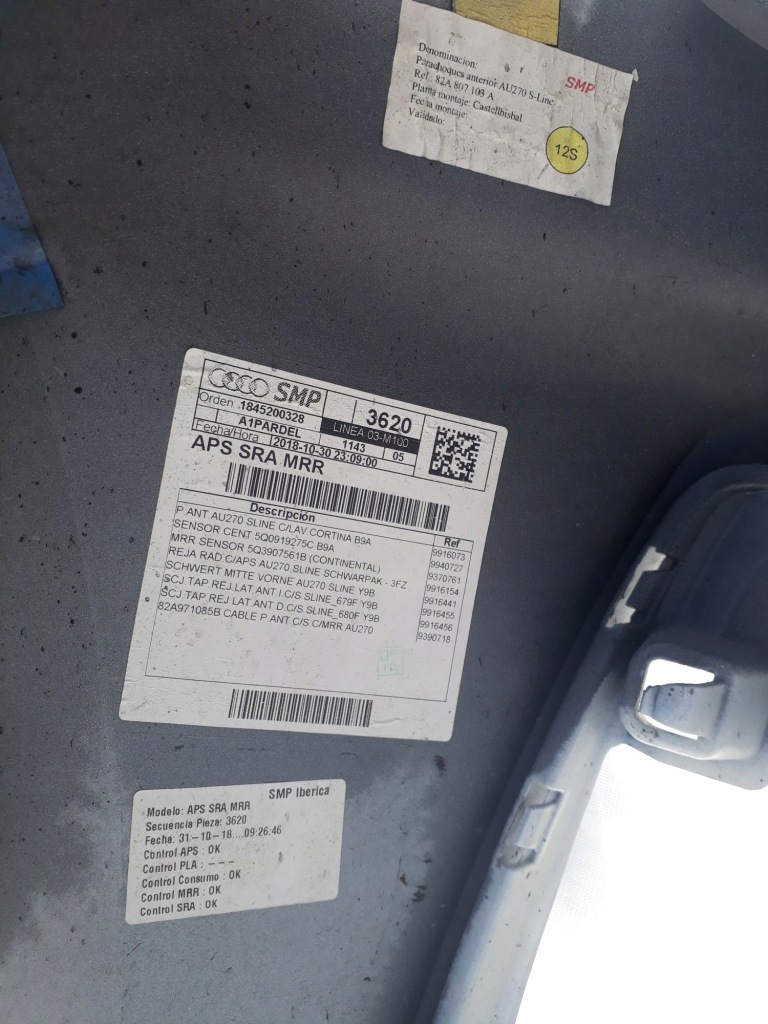 Audi a1 ii 82a бампер передній s-line омивачі pdc 82a807437f Ціна