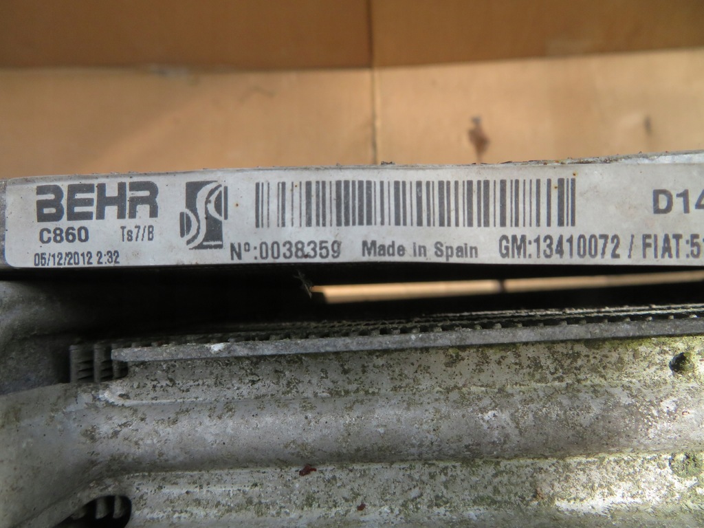 фото №12, Pas радіатор wody кондиціонер fiat qubo 1.3 jtd 51854570, 51780703