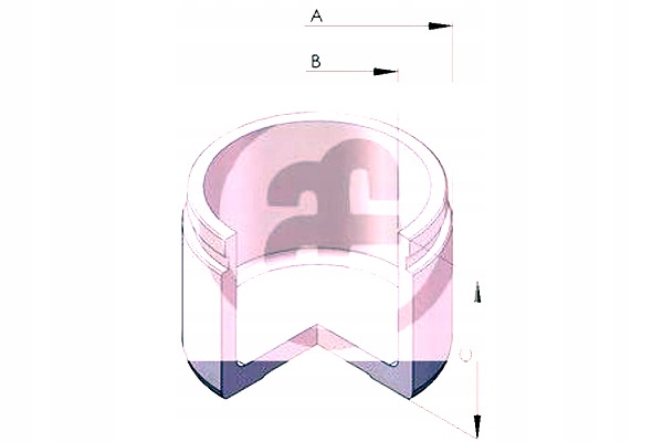 фото №2, Autofren поршень ham. hyundai задняя h-1 2,5crdi 08-