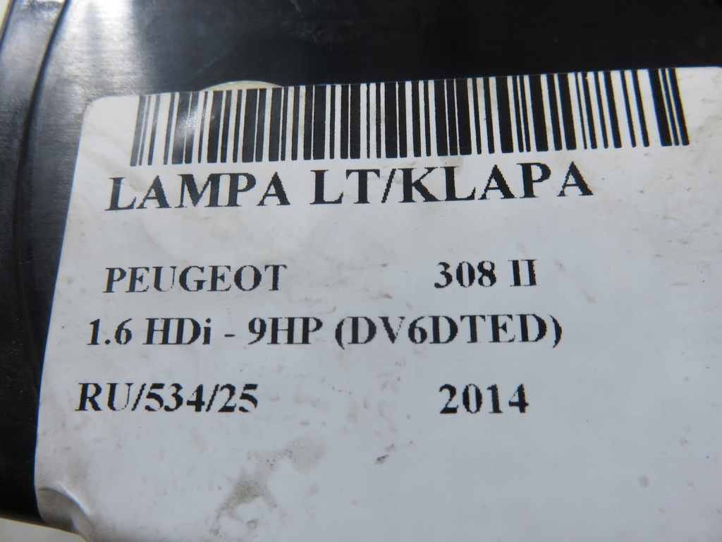 фото №9, Лампа ліва задня кришка багажника peugeot 308 ii 81260101 9677818380