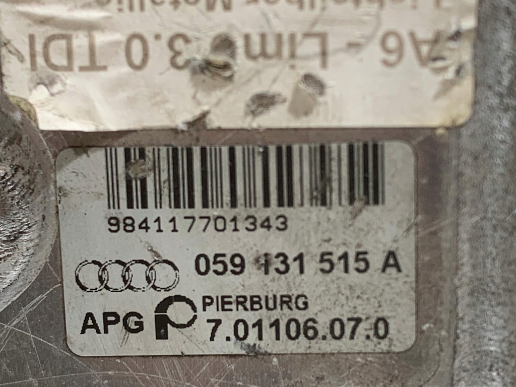 фото №4, Радиатор клапан egr audi vw 059131515a