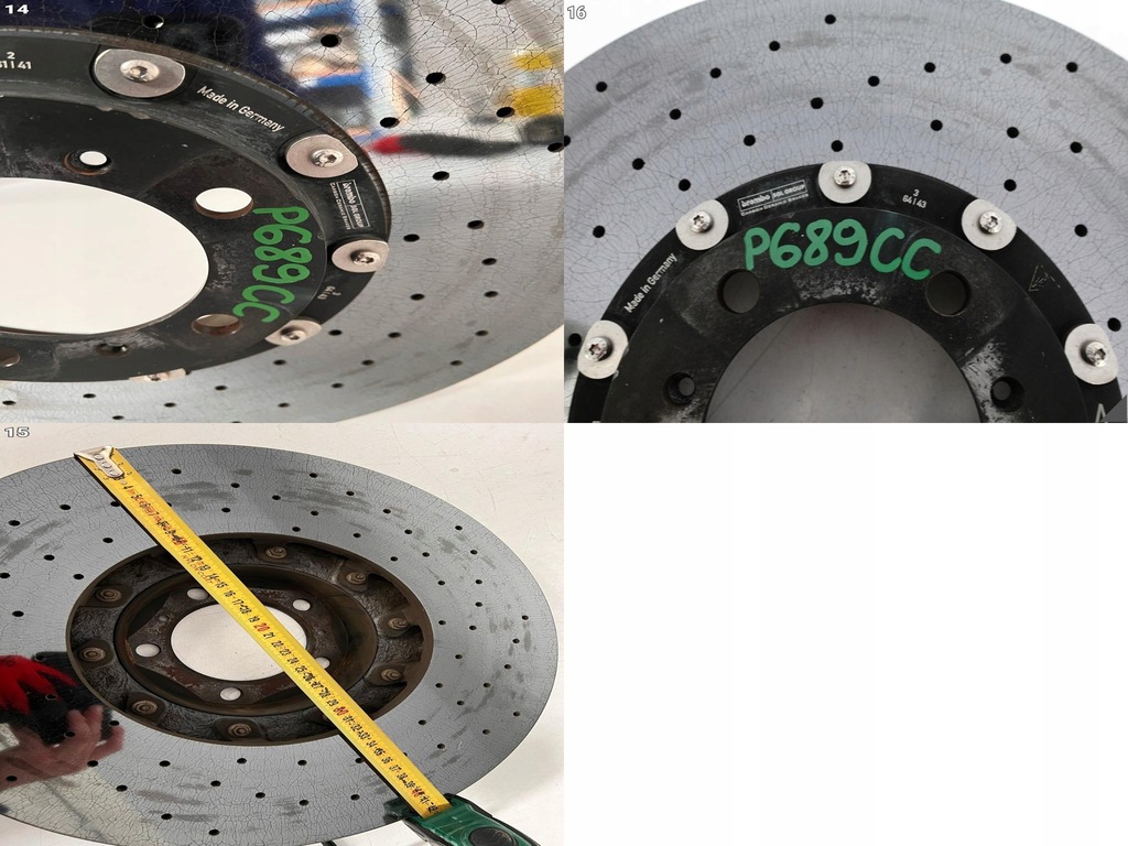 фото №15, Porsche panamera 971 taycan диск керамическая керамический левая перед 420x40mm