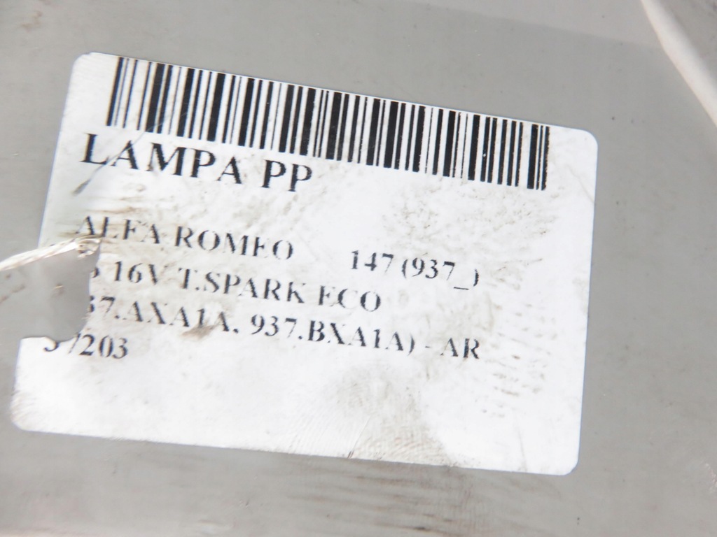 фото №6, Лампа права передня alfa romeo 147 937_ 0301186202