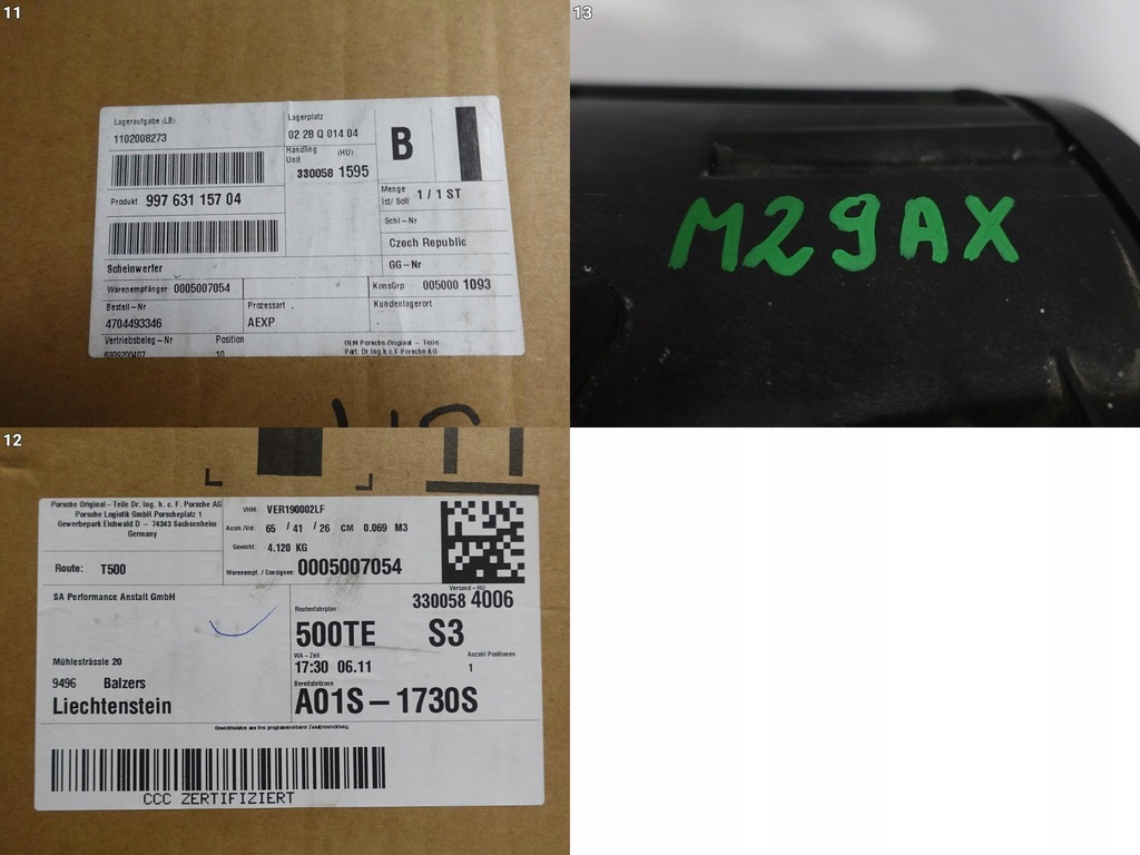 фото №12, Porsche 997 997.2 lift 911 gt3 turbo 04-12 лампа litronic ксенон левая eu