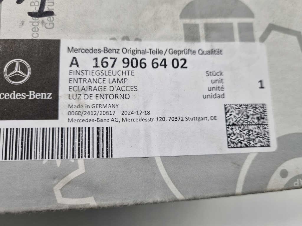 Mercedes gle gls лампа освітлення поріг передні праве a1679066402 в Україні