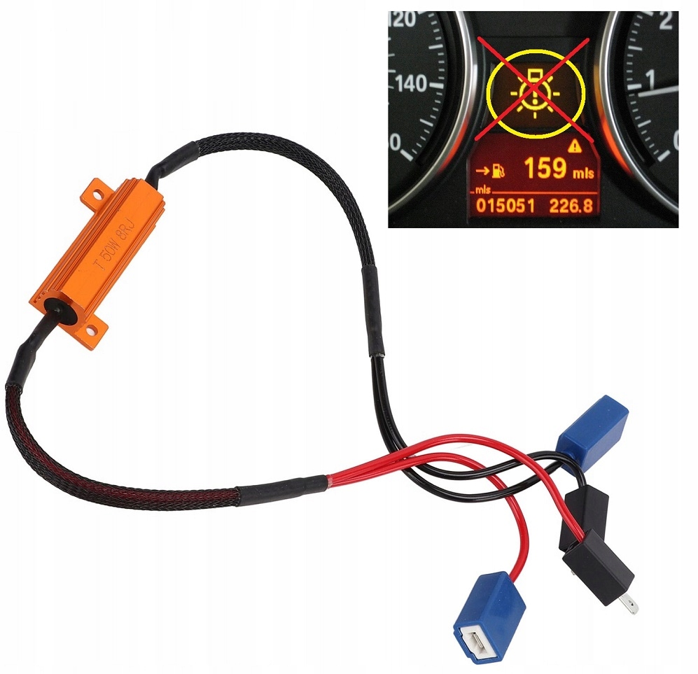 фото №1, Перетворювач резистор лампочка led h1 h3