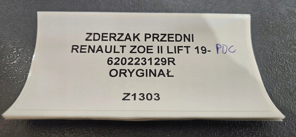 фото №11, Бампер передний renault zoe ii lift 19- pdc оригинал 620223129r