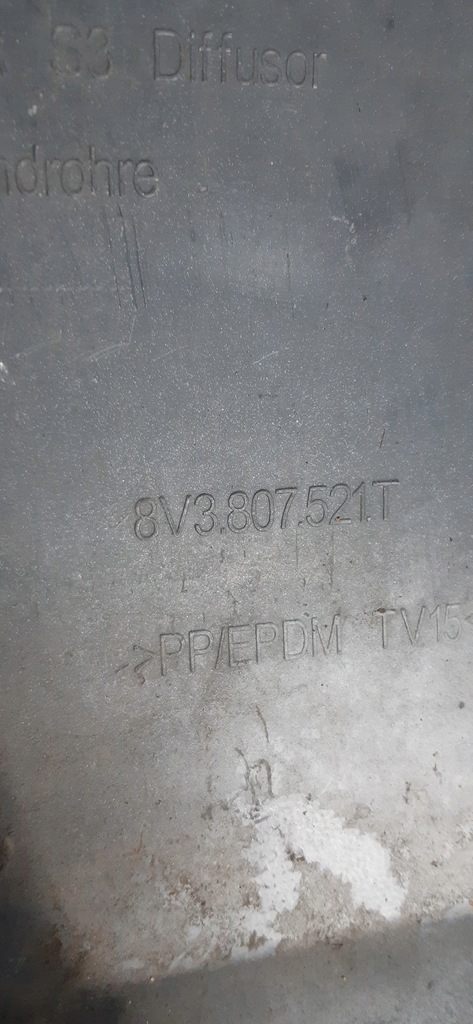 фото №8, Audi a3 s3 8v3 lift 16- спойлер диффузор задняя 8v3807521t