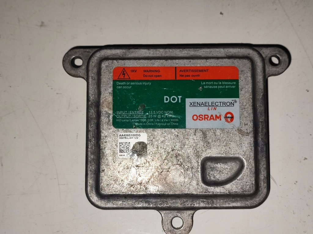 фото №1, Преобразователь ксенон модуль света osram opel mokka aa4265100dg