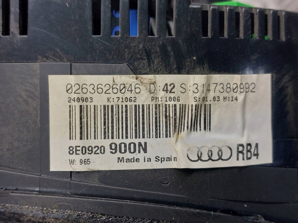 фото №8, Набір стартовий audi a4 b6 1.8 t 8e0909518al 8e0907279f 8e0920900n