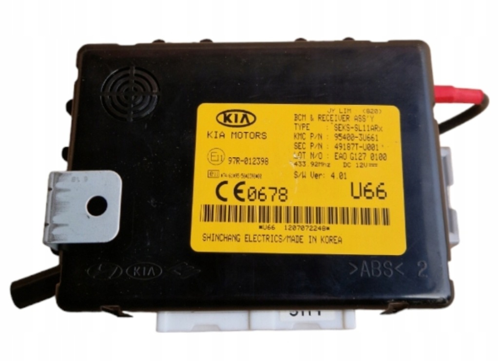 фото №1, Kia sportage iii модуль блок управления bcm 95400-3u661