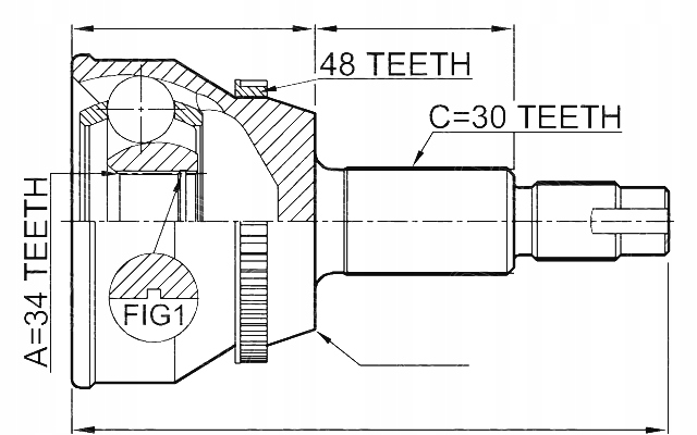 фото №1, Шарнір зовнішній toyota highlander mhu23 mhu28 3.5 05-07, lexus rx400h 05