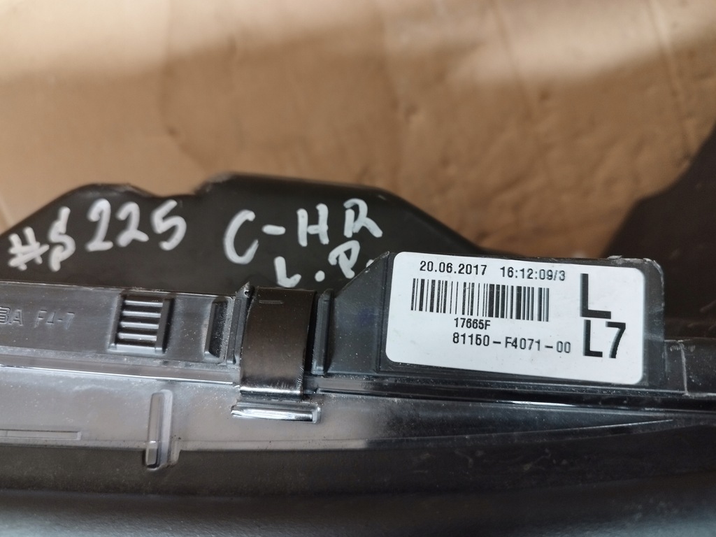 фото №15, Toyota ch-r chr full левый лампа перед ładna