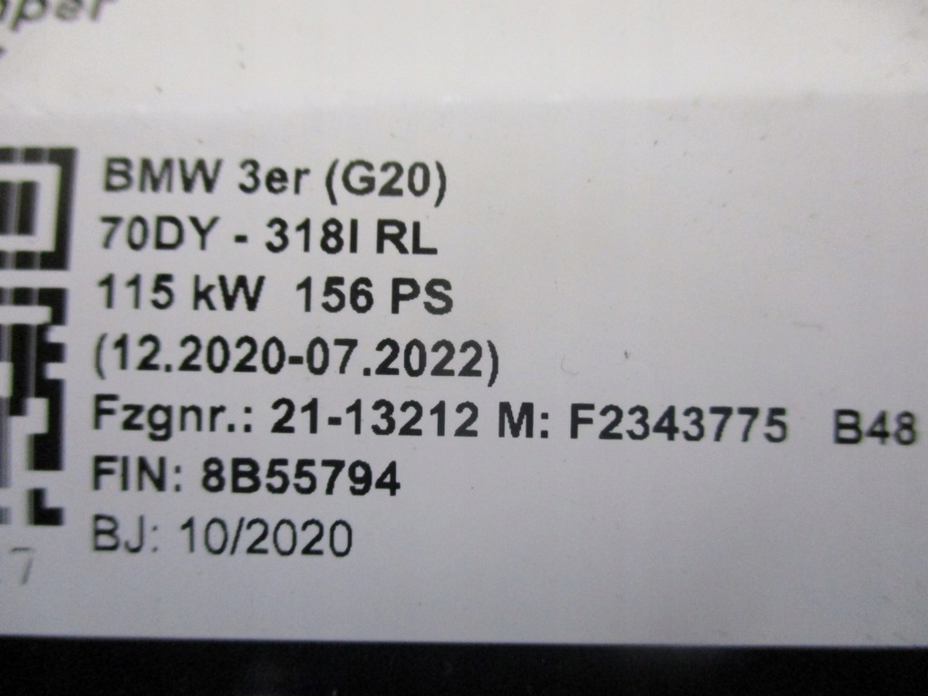 фото №11, Бампер bmw 3 g20 pdc задня задній