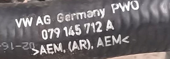 фото №3, Шланг труба всасывающая audi a6 a8 4.0 tfsi 079145712a