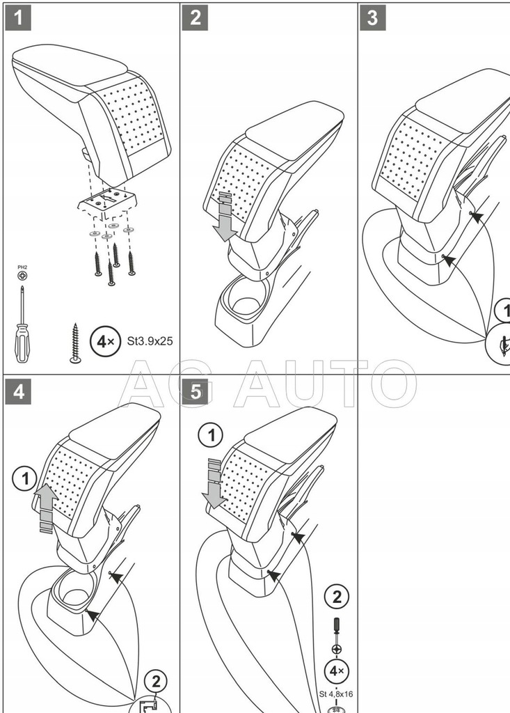 фото №7, Подлокотник стандарт citroen c1, 2014-2021