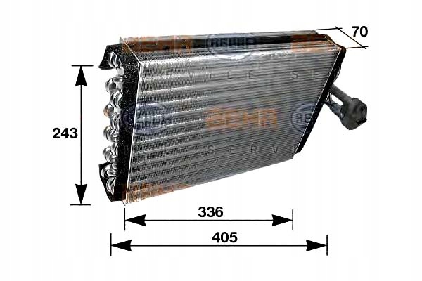 фото №1, Hella испаритель кондиционера mercedes clk 430 208.