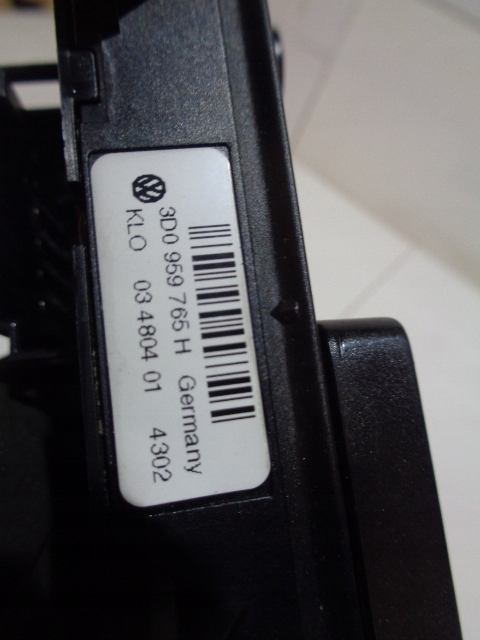 фото №14, Переключатель сиденье левый перед vw phaeton 02-10 3d0959765h