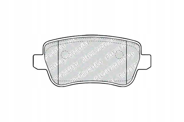 фото №1, Delphi тормозные колодки тормозные fiat croma 1.8-2.4d 06.05-