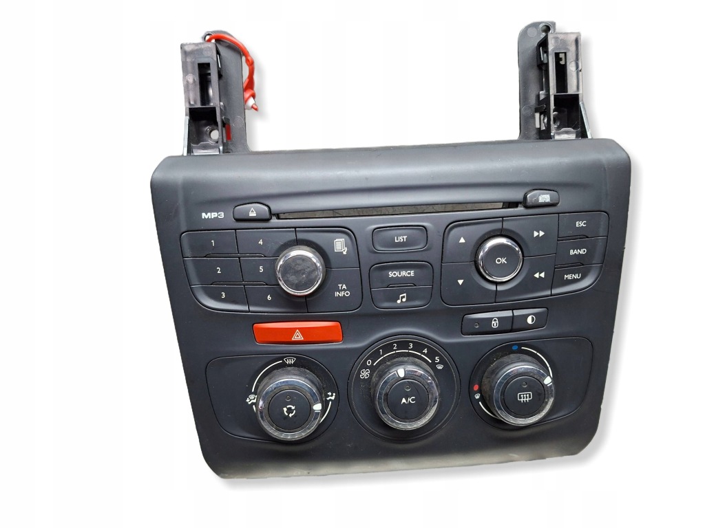 фото №1, Панель кондиціонера радіо 9666395977 citroen c4 ii ds4 2010-
