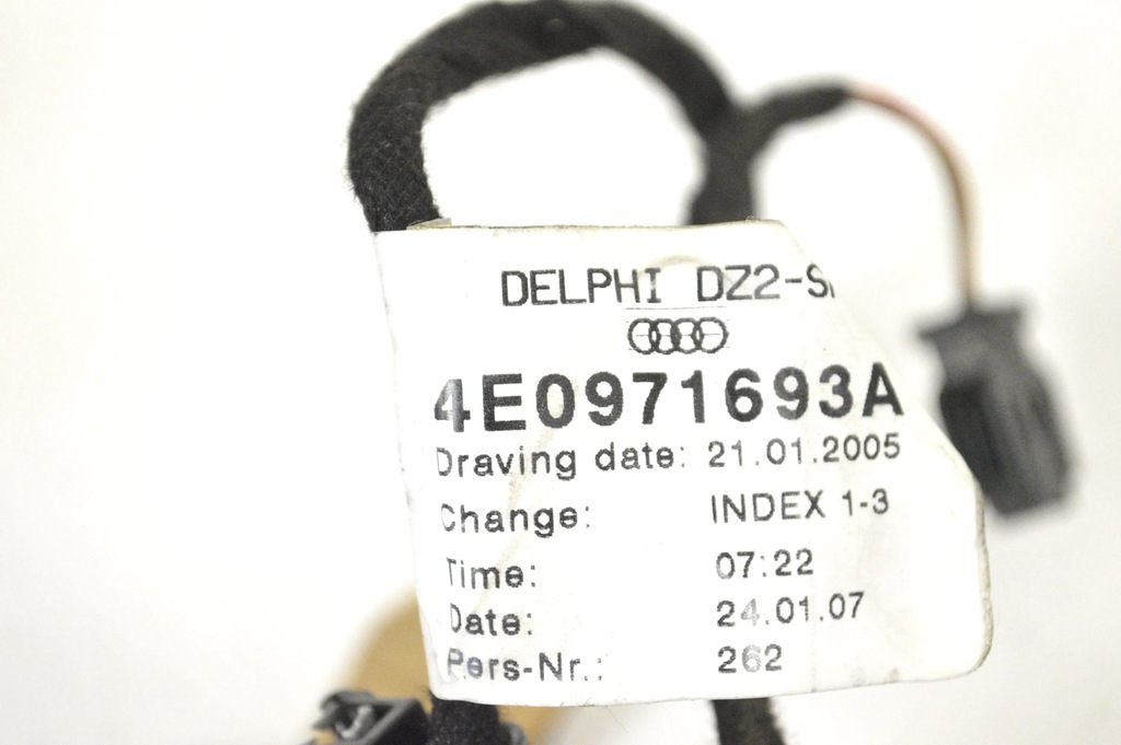 фото №5, Audi a8 s8 d3 4e 2008 ліва сторона джгут трубопровід двері задніх