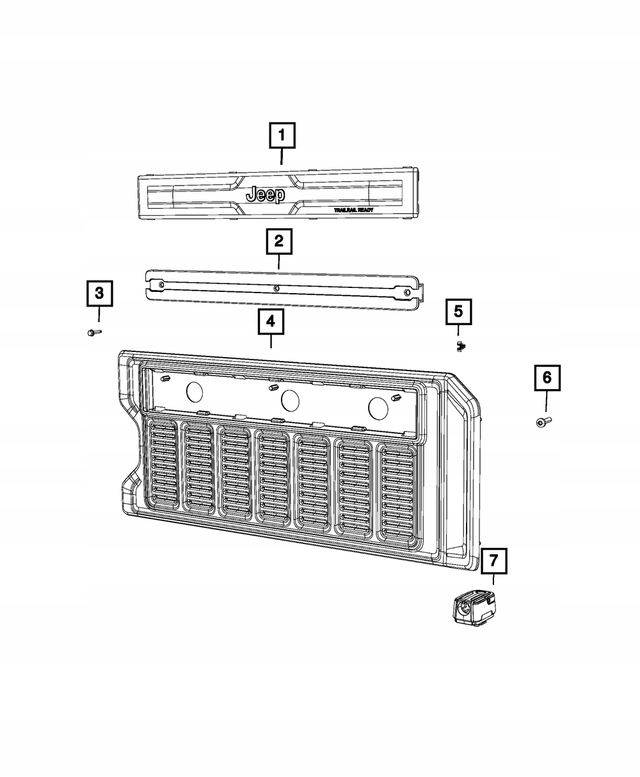 фото №1, Крышка багажника задняя пластик защита крышки wrangler jl 2018+