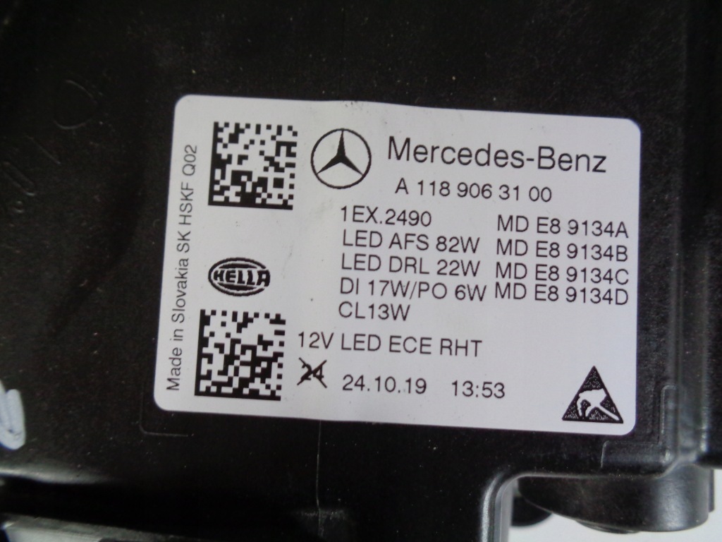 Фара ліва mercedes cla w118 18- multibeam led Доставка