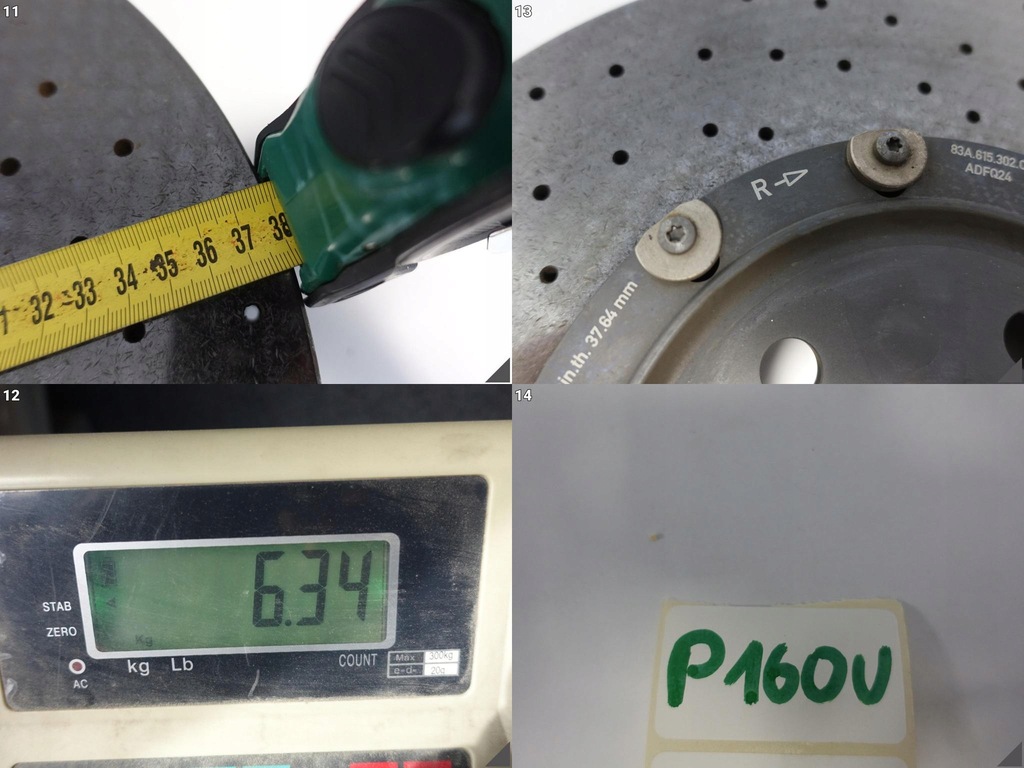 фото №12, Audi rsq3 q3 rs ii 83a rs3 8y0 диск керамическая правая перед 380x38