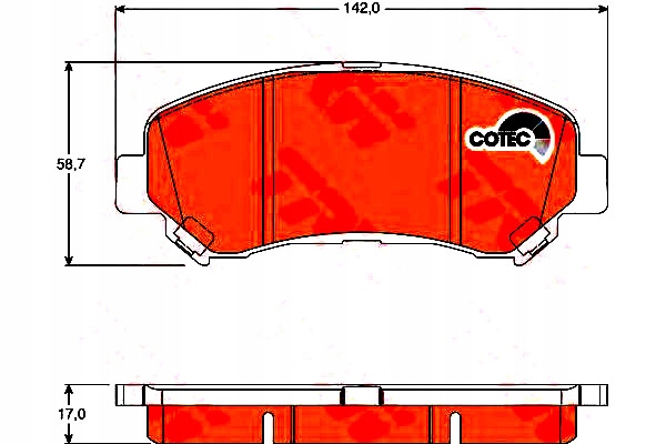 фото №12, Тормозная колодка тормозной kpl. перед nissan maxima vii, qashqai i, rogue, sentra