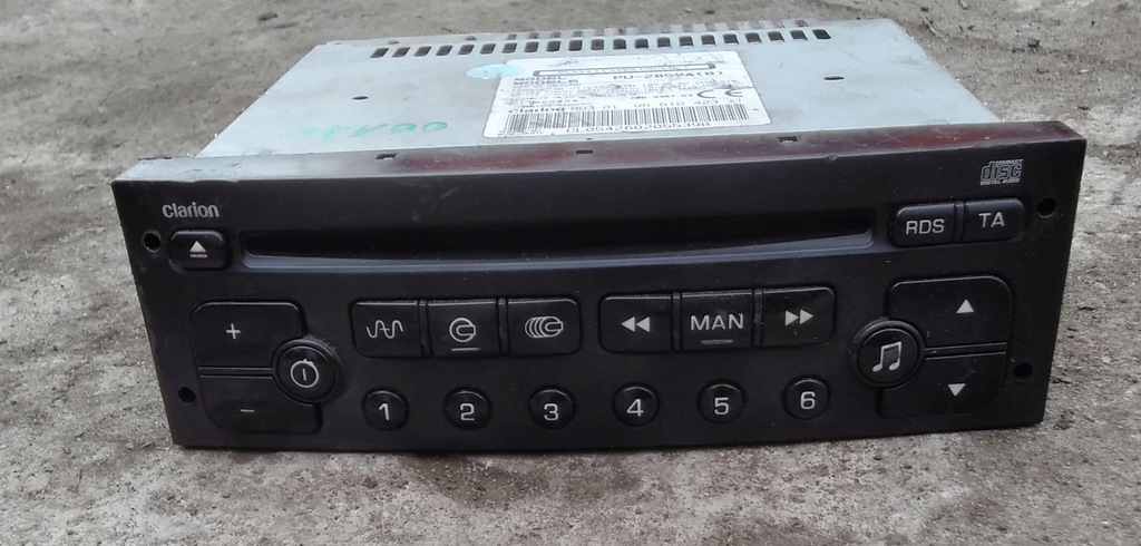 фото №1, Peugeot 206 fl радіо cd 96610423xt