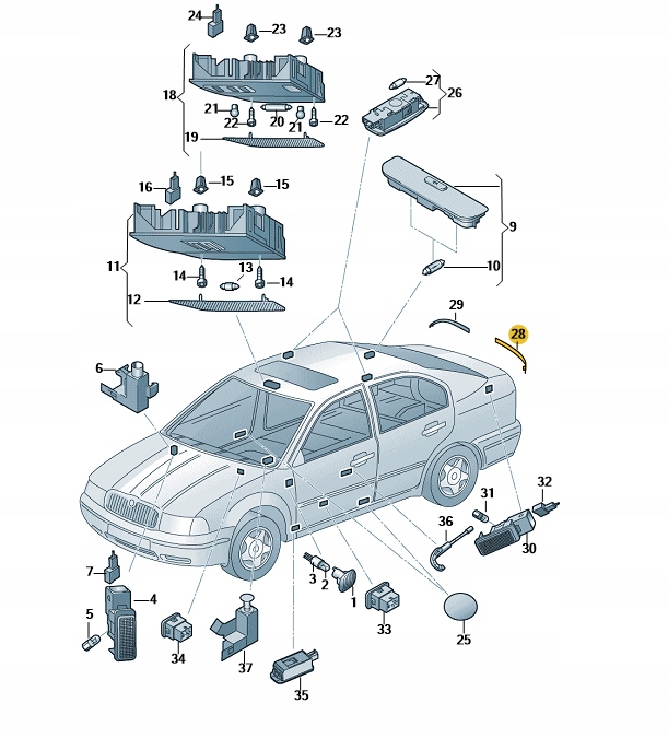 фото №2, Свет отражатель w бампере задняя skoda rapid левый