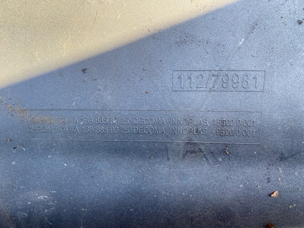 Mercedes 169 a klasa рестайлінг  бампер решітка хром перед 1698858725 оригінал Недорого