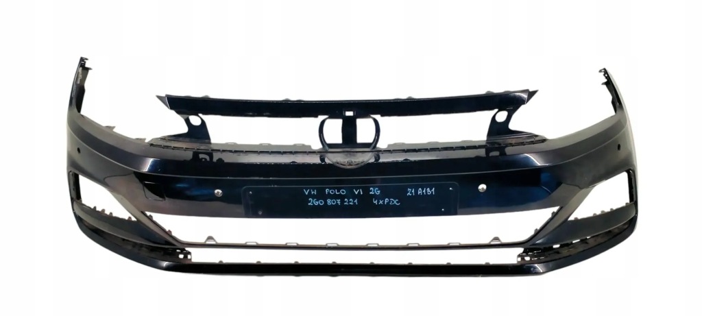 фото №6, Vw polo vi 6 2017- бампер передний перед 2g0807221 4xpdc