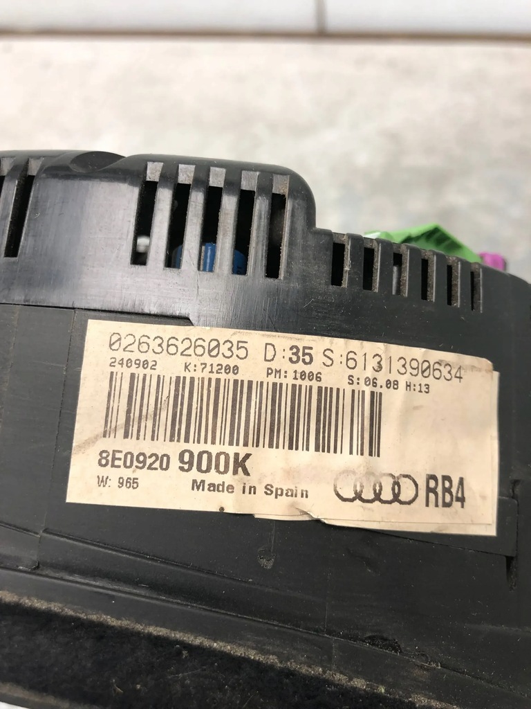 фото №6, Счетчик приборы audi a4 b6 8e0920900k