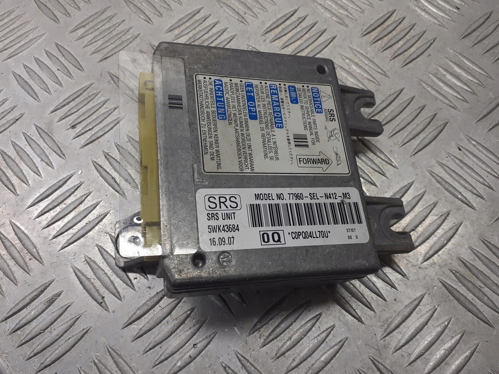 фото №1, Модуль подушка безопасности honda city 1.4 77960-sel-n412-m3