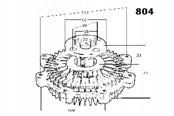 фото №3, Japko 36804 сцепление, вентилятор охлаждение