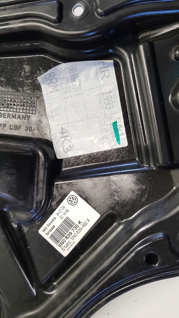 фото №9, Механізм скло правий задня vw tiguan