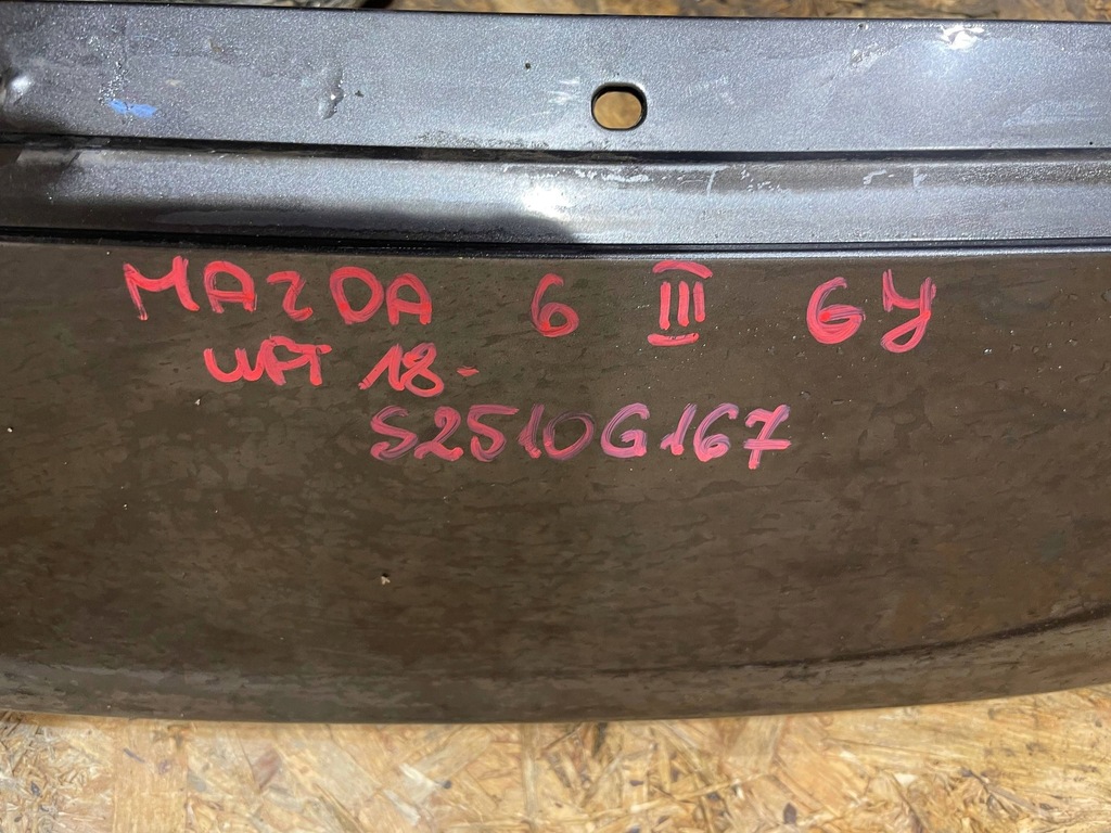 фото №10, Mazda 6 gj iii 3 lift 18-24 молдинг козирок носик решітка бампера перед