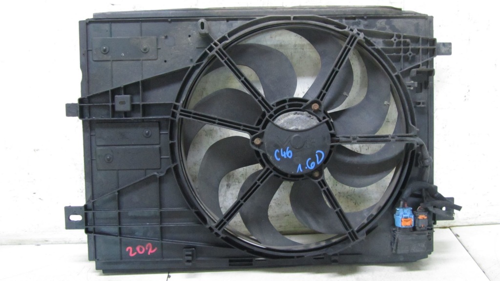 фото №1, C4 ii grand picasso 1.6 вентилятор радиатора 13-