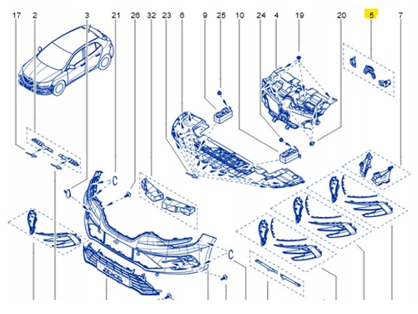 фото №4, Кронштейн кронштейн бампера напрямна перед renault megane scenic iv talisman