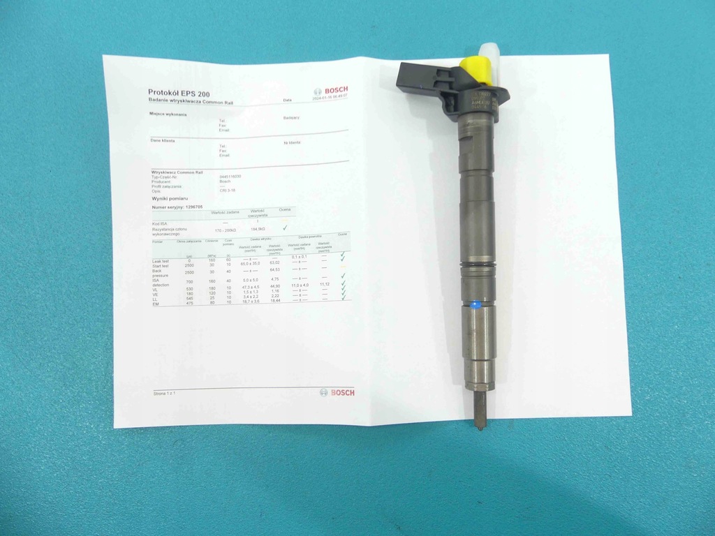 фото №1, Test форсунка seat exeo 03l130277 2.0 tdi