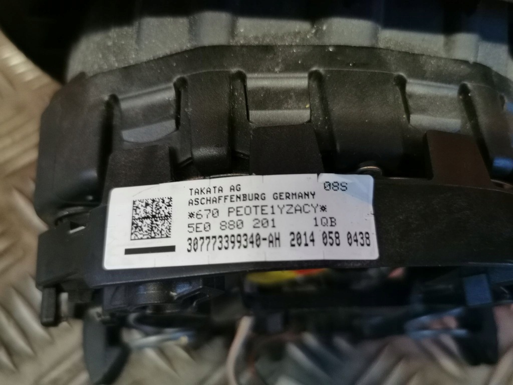 фото №3, Skoda rapid оригінальний номер подушка подушка безпеки 5e0880201n