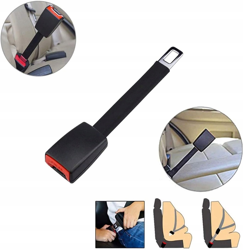 фото №10, 2x адаптер przedłużacz ременів безпеки 25cm