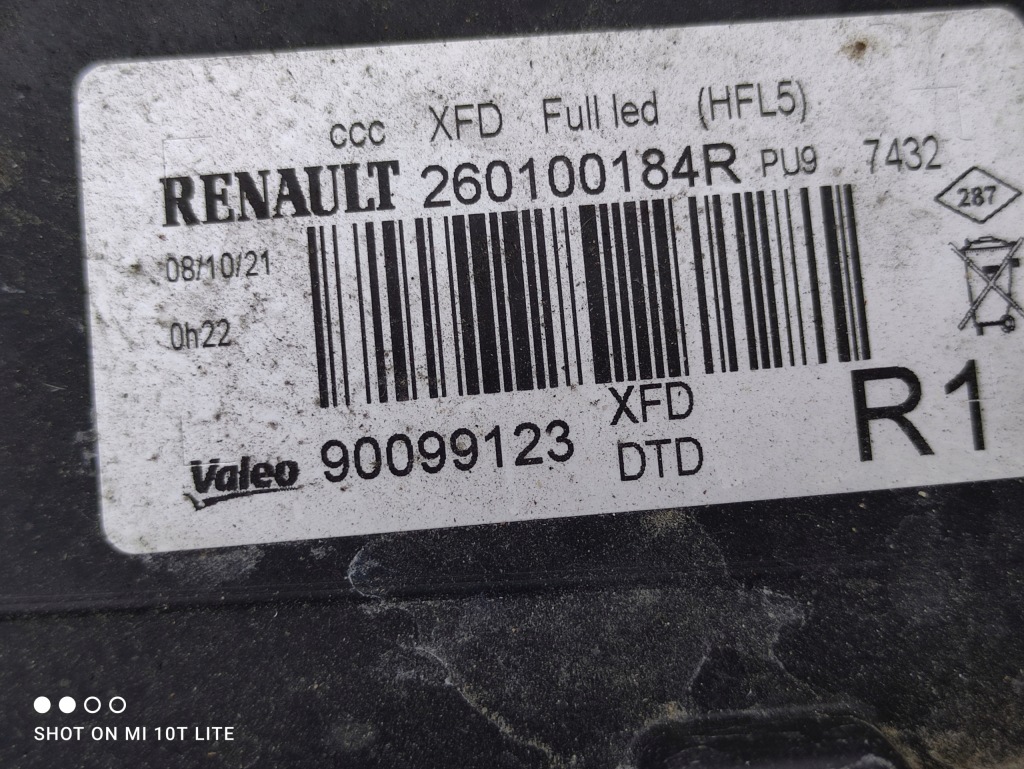 Renault talisman led pure vision фара перед левая или правый с Разборки