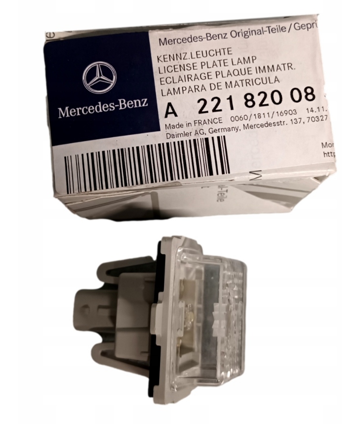 фото №1, Лампа підсвітка номерного знака rej mercedes wiele modeli