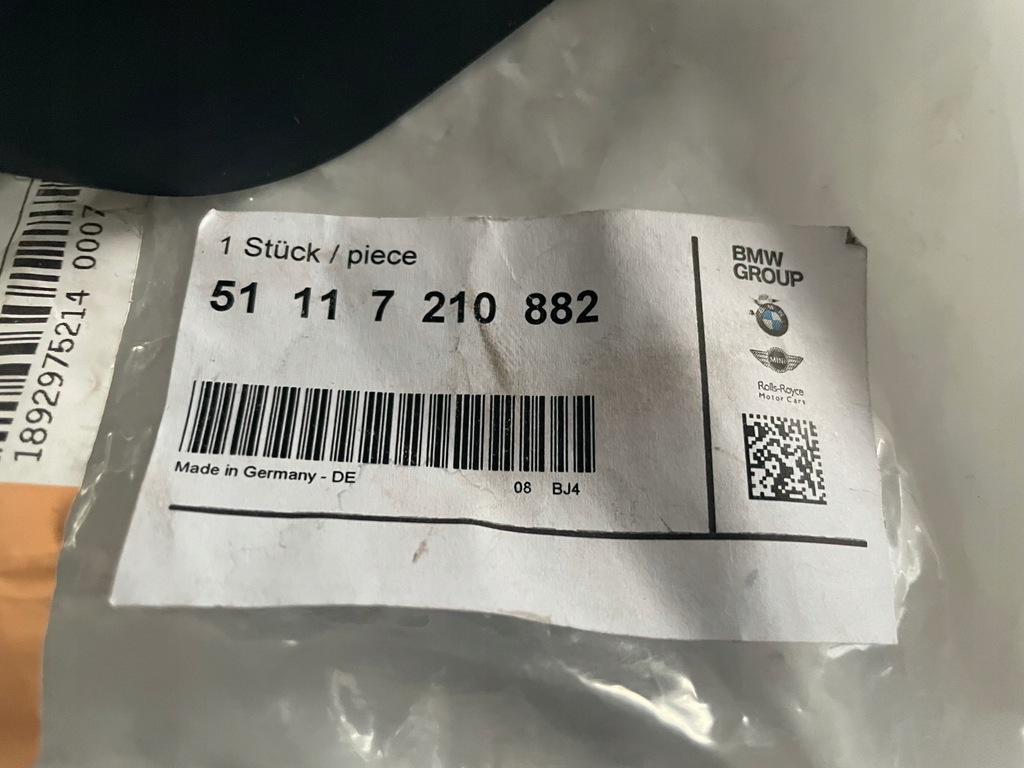 фото №12, Bmw seria 7 f01 f02 f04 2008-2012 заглушка распылителя правого оригинал