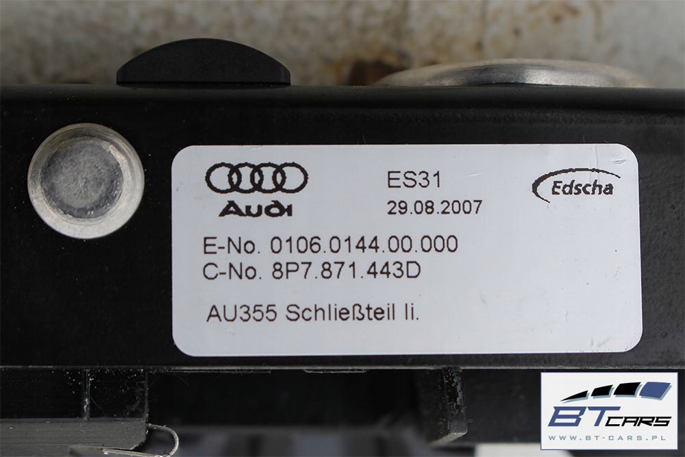 Audi a3 8p кабріолет  замок засувка дах 8p7871443d 8p7871444b 8p7 871 443 d 8p Недорого